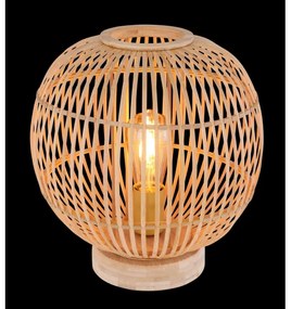 Globo 15368T - Stolná lampa HILDEGARD 1xE27/60W230V bambus