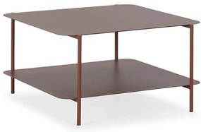 Terakotový kovový konferenčný stolík 70x73 cm Beatrix – MOME