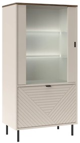 Skriňa EYCO 1D1W, kašmír/dub Castello