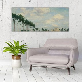 Obraz - Johan Barthold Jongkind, The Towpath, reprodukcia (120x50 cm)