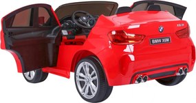 Ramiz BMW X6M XXL pre 2 deti Červené SUV + Pilot + Eco koža