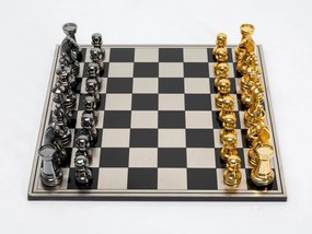 Šachy strieborno-zlaté 60x60