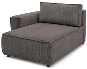 Svetlohnedý menčestrový modul pohovky (ľavý roh) Nihad modular – Bobochic Paris