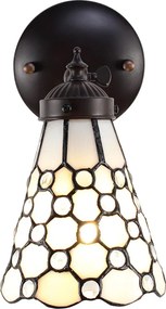 Nástenná Tiffany lampa kamienky TransparentEye - 17*12*23 cm E14/max 1*40W