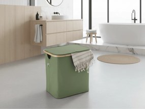 Kôš na bielizeň NOLVIO 50 L, zelený