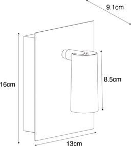 Moderná vonkajšia nástenná lampa čierna vrátane LED IP54 - Simon