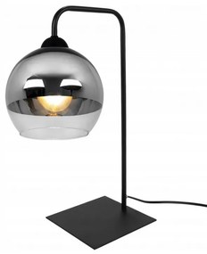 Moderná sklenená guľová stolová lampa
