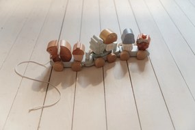 Vláčik drevený veverička Forest Friends