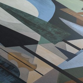 Obraz - Prírodná geometrická abstrakcia II. (120x50 cm)