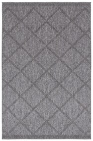 NORTHRUGS - Hanse Home koberce Kusový koberec Twin Supreme 103757 Black / Anthracite – na von aj na doma - 80x150 cm