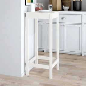 Barový stolík biely 50x50x110 cm borovicový masív