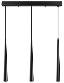 Závěsný LED lustr Ugur IV černý