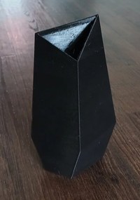 HRADIL Váza 3 steny vysoká Farba: Šedá