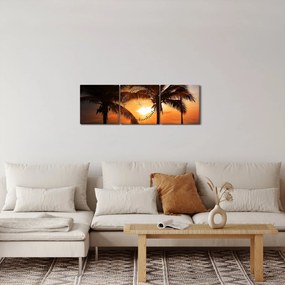 Obraz - Výhľad na more (s hodinami) (90x30 cm)