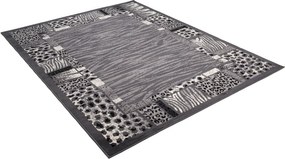 TA Koberec J316A TMAVO SIVÁ LACNÁ PP CRM Rozmer: 60x100 cm
