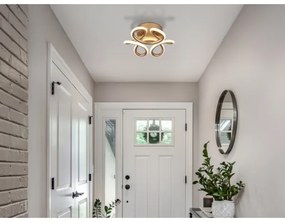 Globo 67386-24CH - LED stropné svietidlo MELISAND 24W/230V pr. 26 cm zlatá