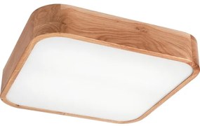Stropné svietidlo OAK SQUARE 4xE27/15W/230V 45x45 cm dub