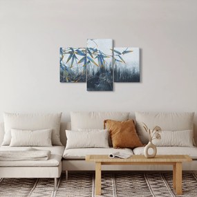 Obraz - Bambus na stene (90x60 cm)