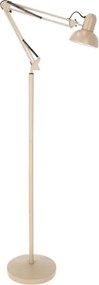 Brilagi - Flexibilná stojacia lampa TASKER 1xE27/60W/230V 184 cm béžová