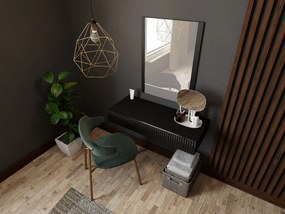 Cama Závesný toaletný stolík so zrkadlom Pafos - čierna