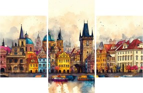 Obraz - Jeseň v maľovanom meste (90x60 cm)