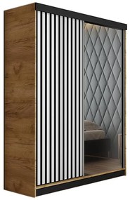 Skriňa Malani 138 L craft / dvierka biely