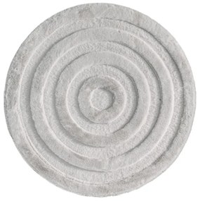 Koberec MOYO CIRCLE strieborný kruh