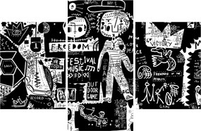 Obraz - Graffiti (90x60 cm)