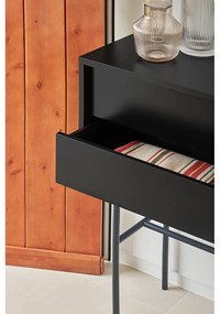 Čierno-antracitový konzolový stolík 35x110 cm Nube – Teulat
