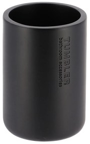 Kúpeľňový pohár Loudis, čierna, 350 ml