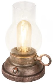 Brilo - LED stmievateľná vonkajšia nabíjateľná stolná lampa KANEA LED/1,5W/5V IP44 1200mAh bronzová