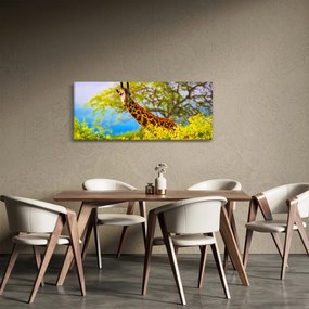Obraz žirafy v Afrike (120x50 cm)