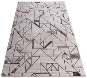 Koberec Safir 172 krémový / tmavohnedý