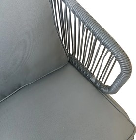 Sada záhradného nábytku Houseland Toronto pre 4 osoby sivá