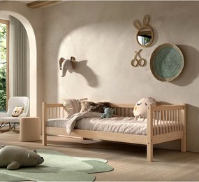 Detská posteľ z bukového dreva s roštom 90x200 cm v prírodnej farbe Forrest – Vipack