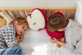 Červený látkový detský kôš na hračky ø 28x20 cm Apple – Lorena Canals