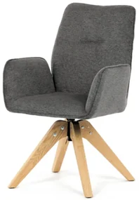 Jedálenská stolička Autronic 60x91 cm sivá látka DCH-C2148 GREY2