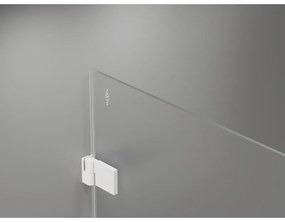 Mexen Lunar-B Duo, výklopný sprchový kút 95 x 85 cm, 8mm číre sklo, biely profil, 832-095L-085P-20-00