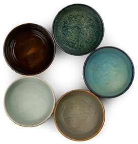 Porcelánové šálky v súprave 5 ks 200 ml Sara – Bredemeijer