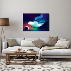 Obraz - Veľryba vo vesmíre (90x60 cm)