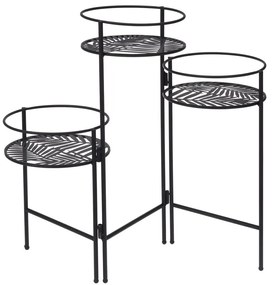 STOJAN NA KVETINÁČ TRIPLE 49,5X64X20 CM ČIERNA