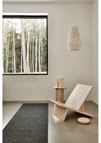 Antracitový vnútorný a vonkajší behúň 70x240 cm Emm Black Linen – Pappelina