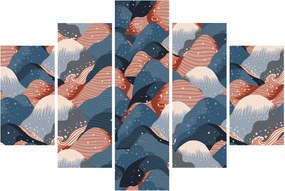 Obraz - Vlny a kopce (150x105 cm)