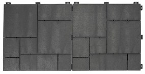 Gumová dlaždica STONE MOSAIC 30 x 30 cm, antracit MHEU5100103