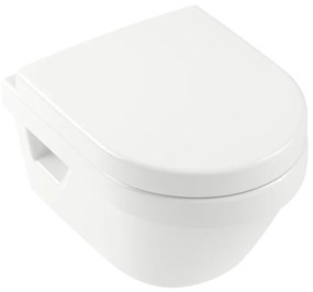 Villeroy & Boch ARCHITECTURA - WC misa bezrámová, 480x350x340 mm, závesný model, DirectFlush, biela Alpin CeramicPlus 4687R0R1