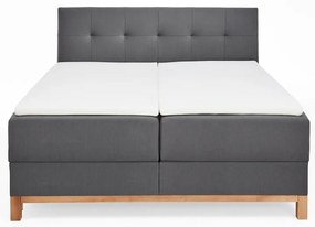 Tmavosivá boxspring posteľ s úložným priestorom 180x200 cm Catania - Meise Möbel