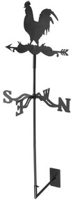 Zapichovací ukazovateľ vetra Rooster, 134x45 cm, kov, hnedá