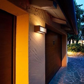 Redo 9899 - Vonkajšie nástenné svietidlo BRICK 1xE27/23W/230V IP54 hnedá