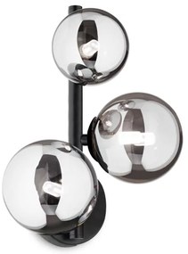 Ideal Lux - LED Nástenné svietidlo PERLAGE 3xG9/3W/230V čierna/dymová