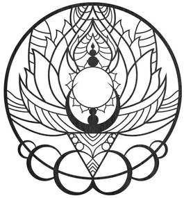 Drevená dekorácia na stenu mandala kvet slnka | SENTOP PR0520